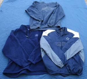 lot 82 image: Cowboys jackets and sweatshirt