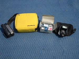 lot 134 image: Vintage cameras, camcorder &amp accessories