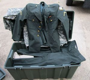 lot 150 image: Hardigg TL 500i hard case &amp all the military uniform contents (see pictures)