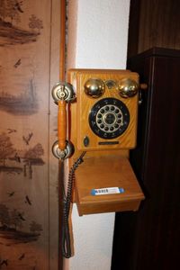 lot 129 image: Vintage Style Push Button Telephone