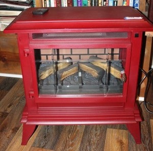 lot 150 image: DuraFlame Moveable Heater DFI-5020-03 (Lights up when in use)