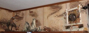 lot 153 image: Native American, Wolf, Raccoon, and Bear Figurines