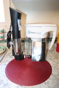 lot 37 image: Curtis Stone Sous Vide Cooker & Beverage Chiller (WATCH YOUTUBE VIDEO  httpsyoutu.beh3qYjdGHPMM),  Clearly filtered Water Pitcher