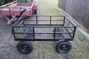 lot 297 image: GroundWork Steel Utility Cart Model GW-1400-2