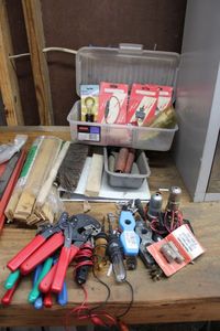 lot 246 image: Wire Strippers, Shims, Misc. Hardware