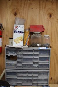 lot 221 image: Hardware Organizers Plus Contents