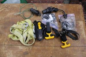 lot 270 image: T-Grip Ratcheting Tie Down Straps, Hook Strap