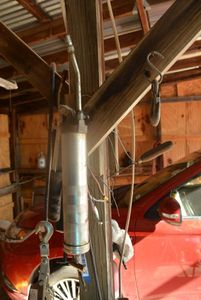 lot 345 image: Grease Guns , come along, fire extinguisher, and pooper scooper set