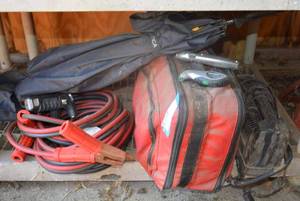 lot 327 image: Jumper Cables, Emergency Flares, Umbrella