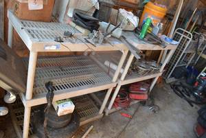 lot 324 image: 2 Plastic Storage Shelves, CONTENTS NOT INCLUDED