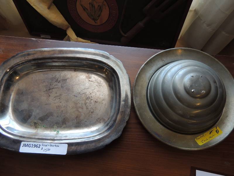 lot 21 image: Reed and Barton Tray 5000 has scrat...