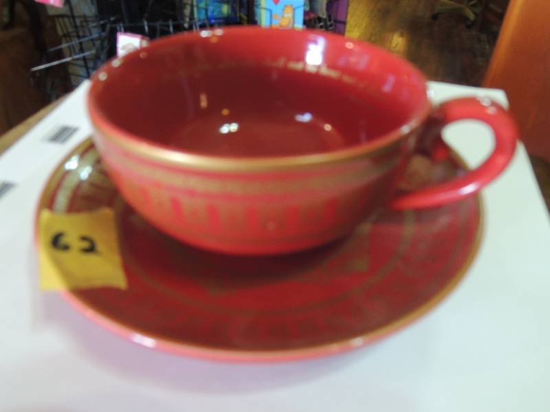 lot 62 image: TeaVeda Teacup and Saucer...