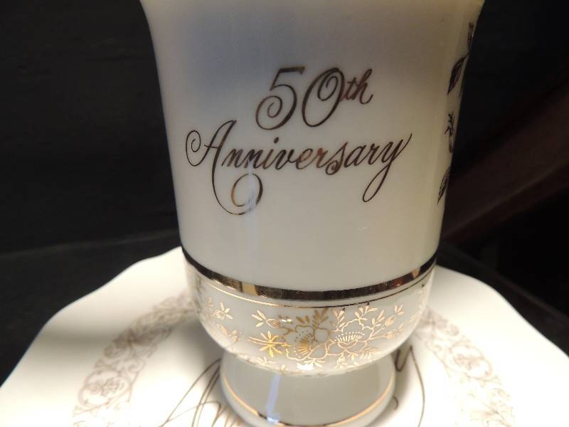 lot 69 image: 50th Anniversary  - Norcrest Cup and Saucer...