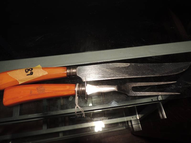 lot 89 image: Fork and Knife for Serving 12 & 10...