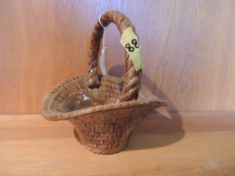 lot 88 image: Ceramic Basket 8x8...