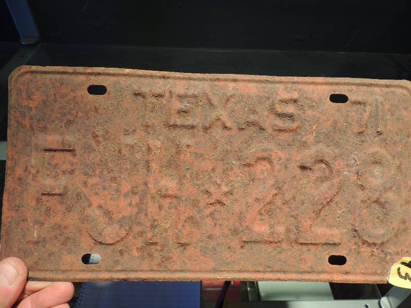 lot 93 image: 1971 TEXAS License plate