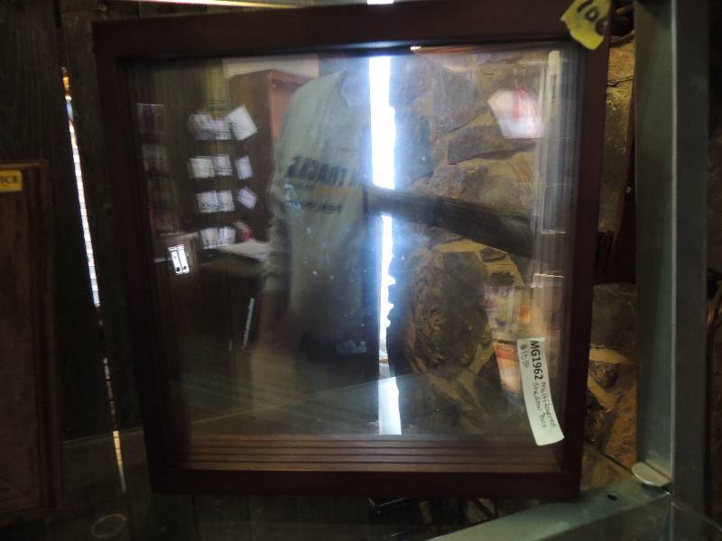 lot 106 image: Glass picture frame shadow box dou...