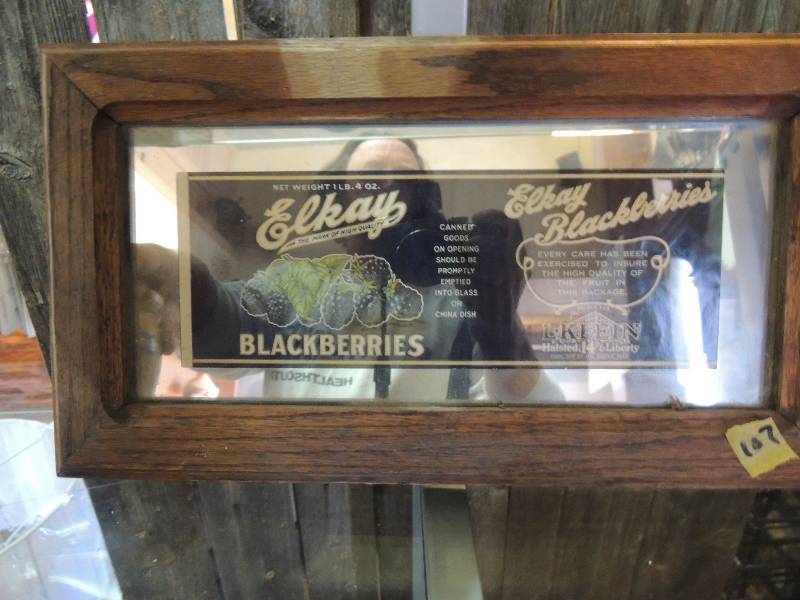 lot 107 image: Elkay Black Berries LABEL  frame 9...