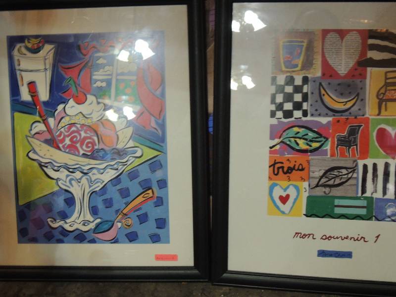 lot 115 image: Abstract Art qty 2  (bot...