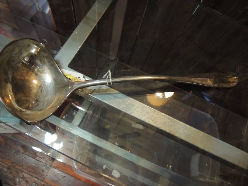 lot 119 image: SILVER PLATE LADLE 15