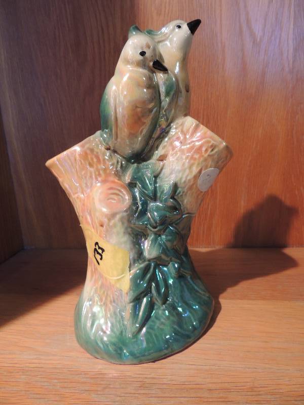 lot 133 image: Bird Vase 8.25in...