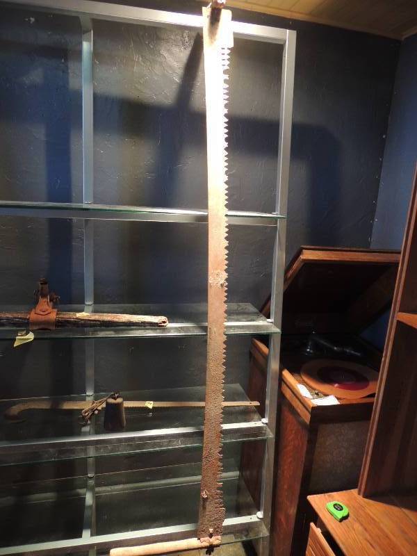 lot 152 image: Two-man Cross Cut Saw 62in...