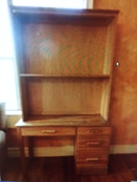 lot 48 image: A. BRANDT Ranch Oak Desk with Shelf (1...