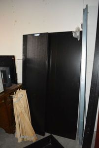lot 11 image: Ikea Bed Frame MALM 10973 has Rolling under bed Storage Drawers