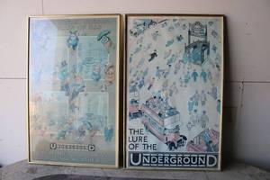 lot 28 image: 2 Vintage London Underground Posters Signed H. Thomas Maybank and Alfred Ieeze, Originaly Printed in 1913 and 1927