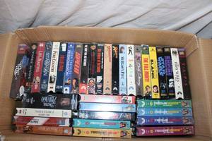 lot 53 image: VHS Movies, see Pictures Including Doctor Zhivago, Original Best of Mission Impossible, and Star Wars