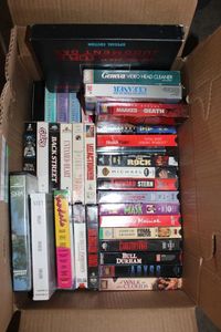 lot 54 image: VHS Movies, see Pictures Including Terminator 2 Special Edition, Tae-Bo Videos, and Braveheart