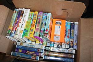 lot 57 image: Kids Disney VHS Movies Including Lady and the Tramp, 101 Dalmatians and Robin Hood