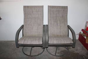 lot 78 image: Pair of Patio Chairs