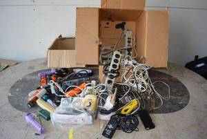 lot 140 image: Surge Protectors, Flashlights, and Light Timers