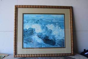 lot 146 image: Wall Art Scenic Print signed by artist