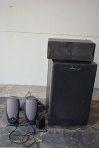 lot 152 image: Speakers Mirage Amplifier and Altec Lansing Brands