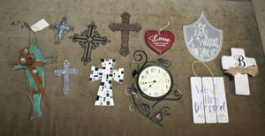 lot 229 image: Decorative Crosses and Wall Art