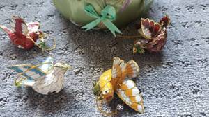 lot 186 image: Cloisonne Enamel Dragonflies  Set of 4