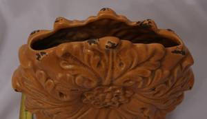 lot 316 image: RustOrange Crackled Vase