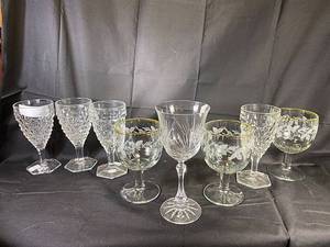lot 49 image: Assorte Fostoria Water Goblets