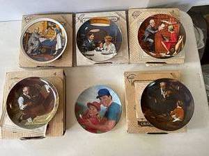 lot 57 image: Antique Plates, Granpas Gift, The Professor, The Birthday Wish