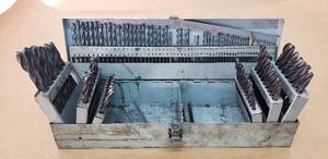 lot 19 image: Large Lot of Drill Bits with Metal Case