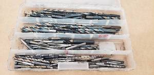 lot 24 image: Large Lot of Bits and Taps with Plastic Case
