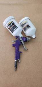 lot 27 image: Central Pneumatic HVLP Spray Gun with 2 Hoppers