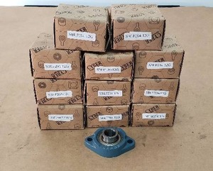 lot 57 image: Lot of 12 Cyber Bearing Service SBLF204-12G Flange Bearings