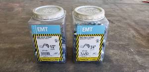 lot 96 image: Lot of Halex EMT 1-Hole Straps - 12 and 34