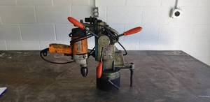lot 103 image: BST Portable Elctro Magnetic Drill Stand - Model C-200 with Drill