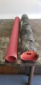 lot 108 image: 2 Rolls of Linatex Rubber Sheets - 1 Partial Roll and 1 Complete