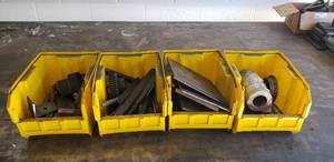 lot 121 image: 4 Bins of Miscellaneous Steel Parts