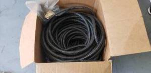 lot 138 image: Box of Corrugated Loom Tubing